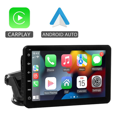 Écran Auto Portable 7” – CarPlay & Android Auto Sans Fil, Installation Facile